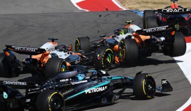F1, GP Usa: incidente McLaren nella Sprint, entrambe fuori al via. Foto e Video