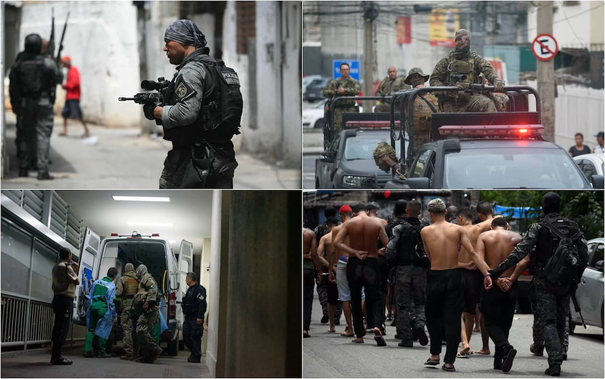 Brasile, decine di morti nelle favelas di Rio de Janeiro in un blitz antidroga della polizia. FOTO