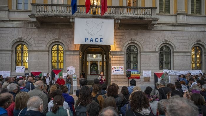 Flotilla, Dario Crippa al presidio per la Palestina