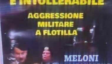 Milano, volantino choc al corteo pro-Pal: il fotomontaggio con Meloni