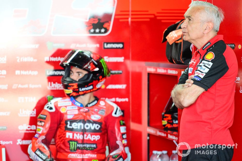 Francesco Bagnaia, Equipo Ducati, Davide Tardozzi, Director del Equipo Ducati