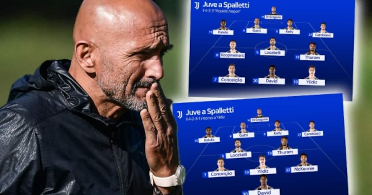 Spalletti alla Juve, la probabile formazione: moduli e come giocherà