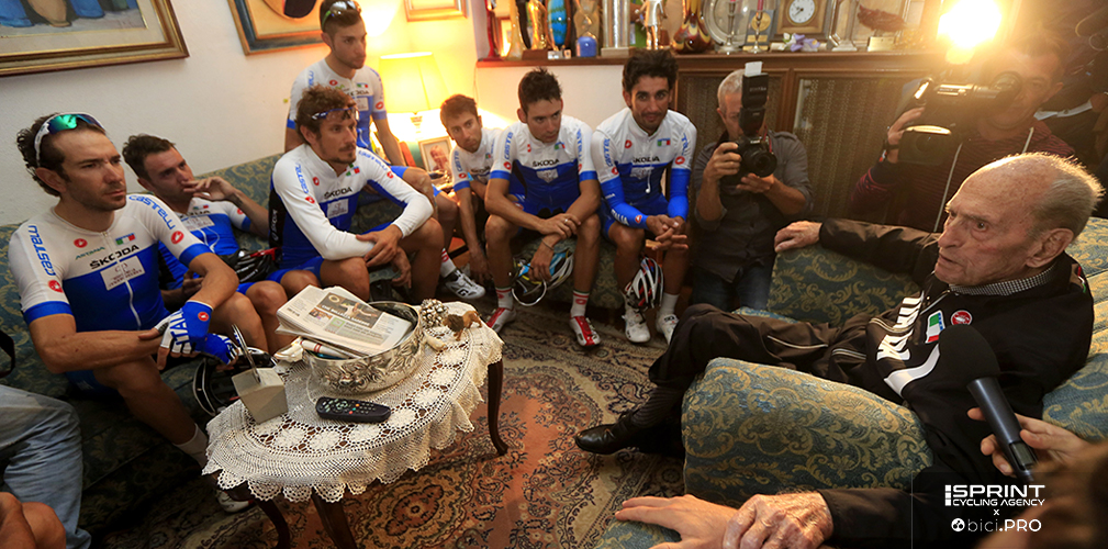 Campionati del mondo firenze 2013, casa di Alfredo Martini, visita della nazionale