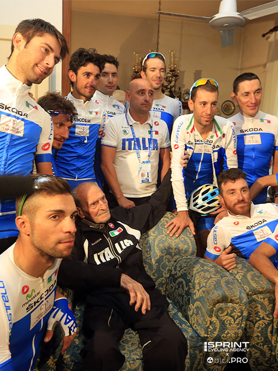 Campionati del mondo firenze 2013, casa di Alfredo Martini, visita della nazionale