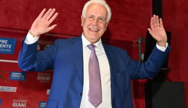 Toscana, Eugenio Giani rieletto presidente. Centrosinistra vincente al 54%