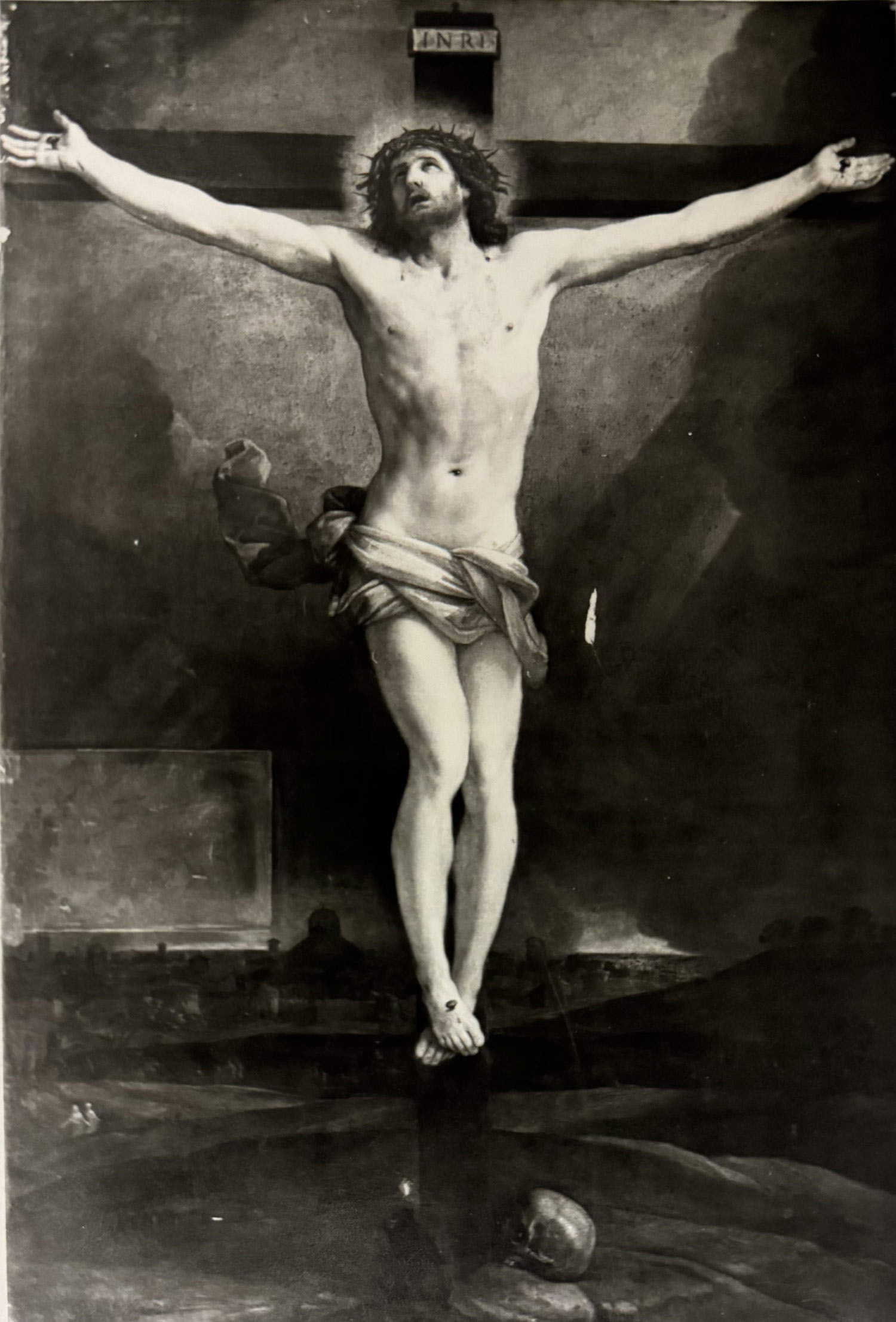 L’opera durante le fasi del restauro del 1976