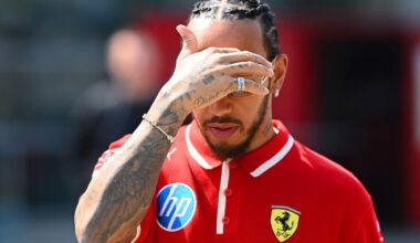 Lewis Hamilton della Ferrari