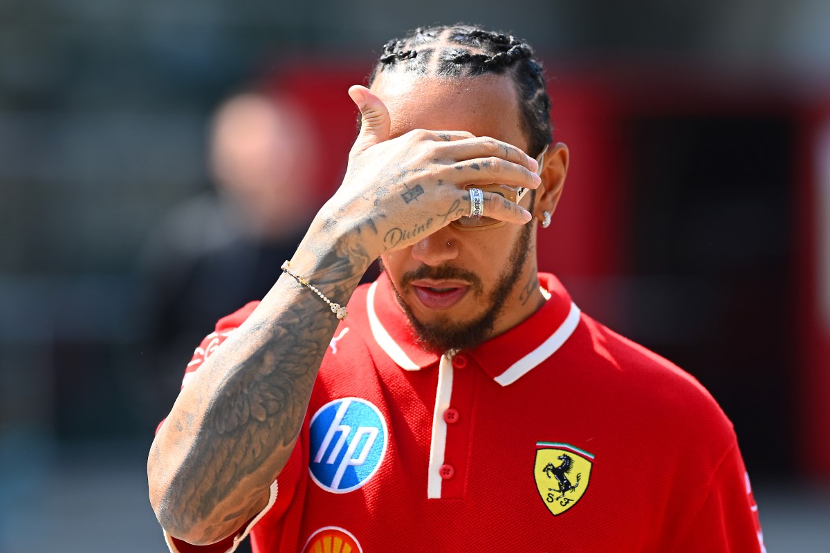 Lewis Hamilton della Ferrari