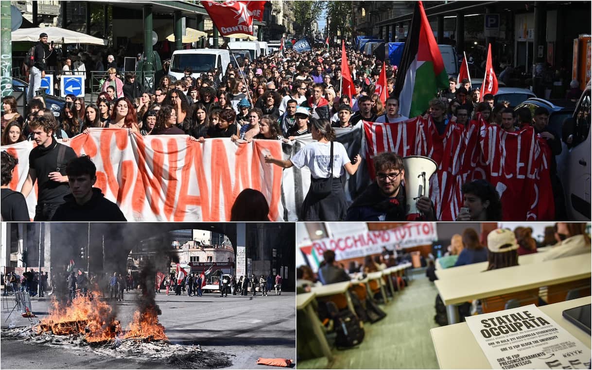 Proteste pro-Palestina, le manifestazioni in tutta Italia. FOTO - Sky TG24
