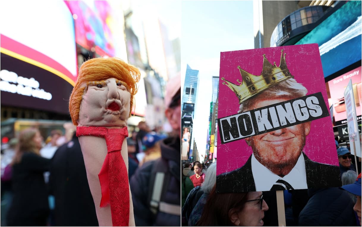 "No Kings", tornano le manifestazioni contro Trump. Lui replica: "Non sono un re". FOTO - Sky TG24