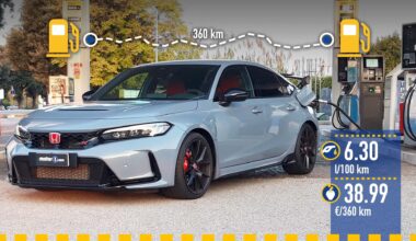 Honda Civic Type R (2025), la prova dei consumi reali
