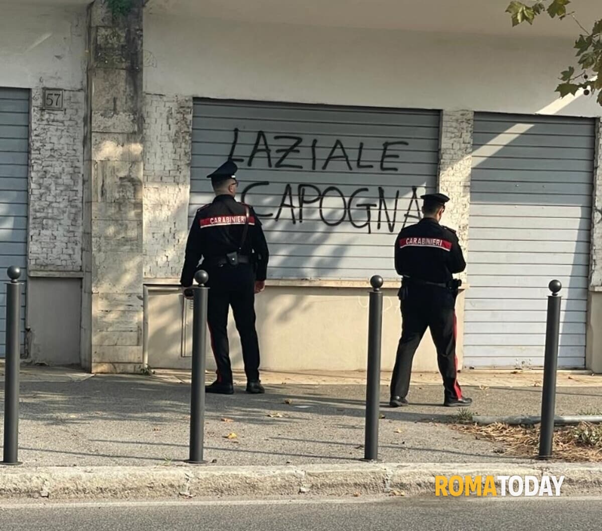 I carabinieri sul posto