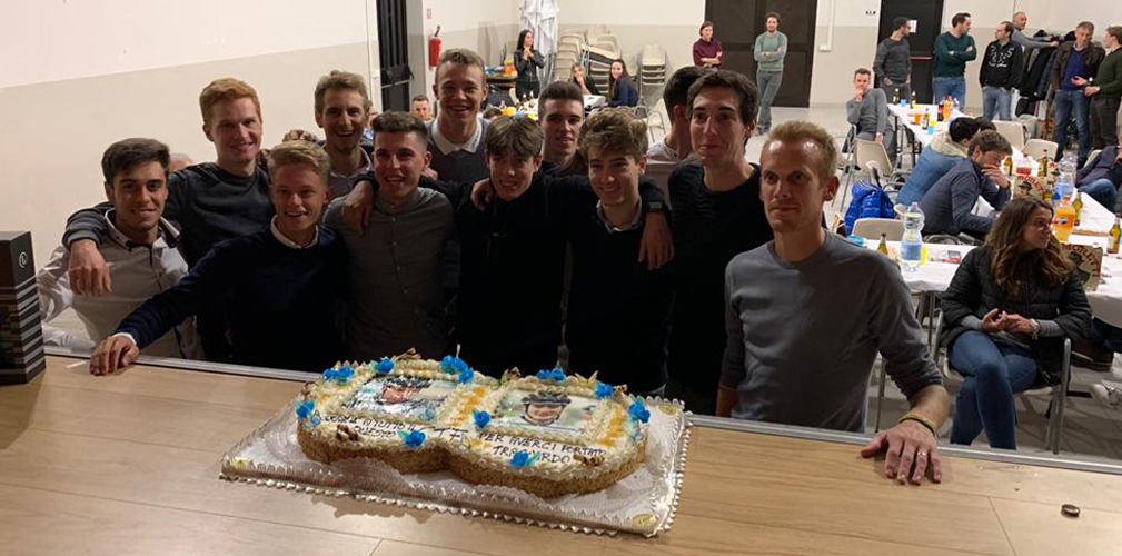 Cycling Team Friuli, festa, Alessandro De Marchi, Nicola Venchiarutti, Matteo Fabbro, Jonathan Milan