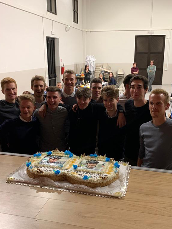 Cycling Team Friuli, festa, Alessandro De Marchi, Nicola Venchiarutti, Matteo Fabbro, Jonathan Milan