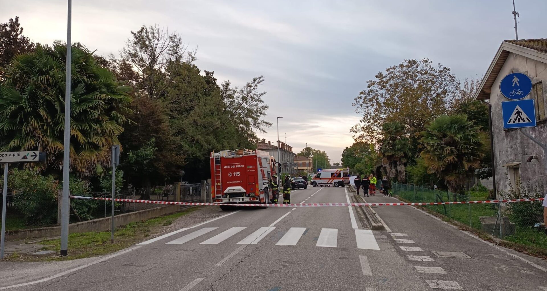 Tragedia a Precenicco, investita in via Edmondo Brian: muore una donna
