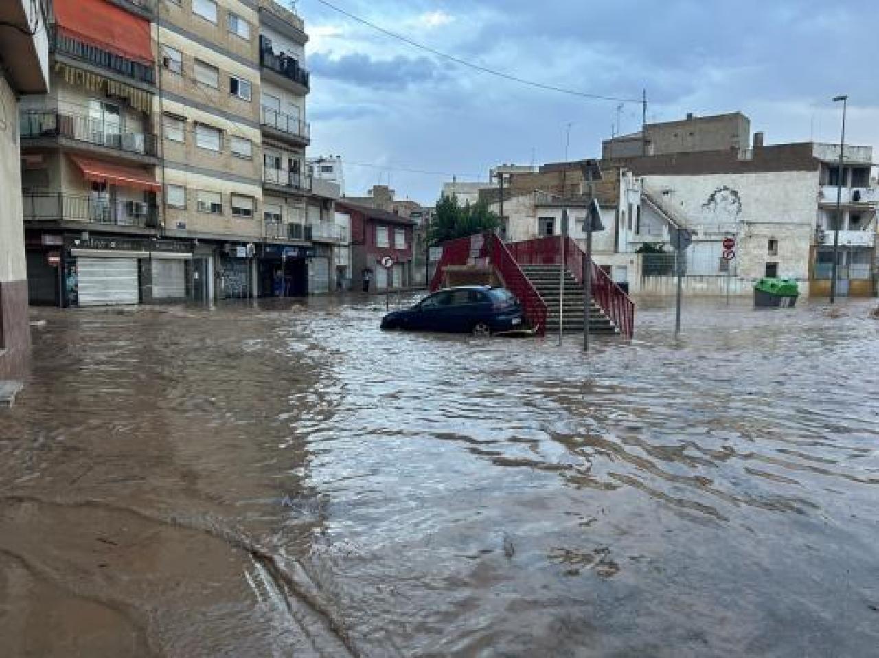 Inondazioni a Murcia in un