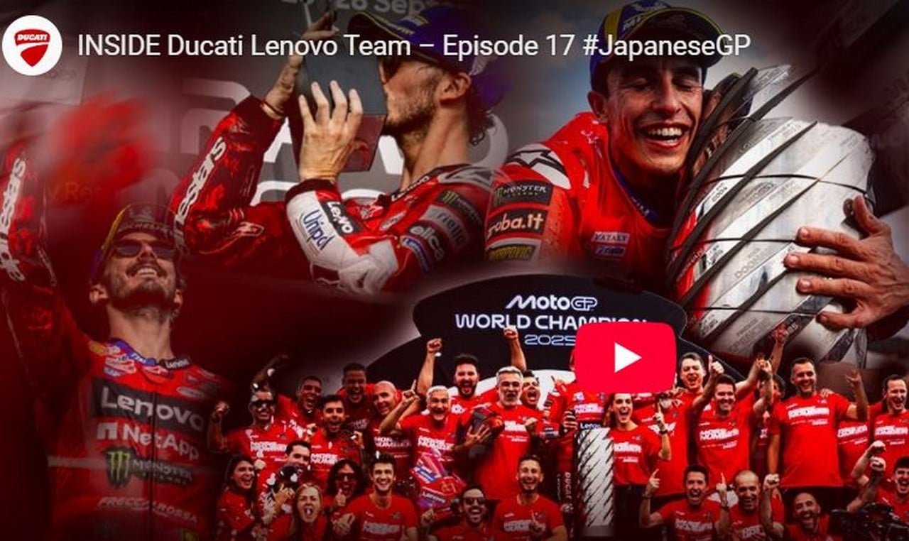 Inside Ducati episodio 17: Gp Giappone, Marquez Campione del Mondo [VIDEO]