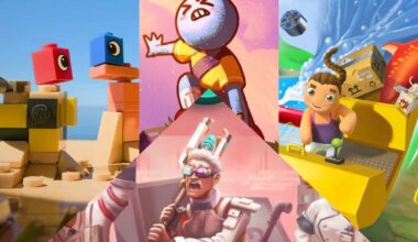 screenshot e key art dei giochi lego voyagers, peak, totally reliable delivery service e abiotic factor