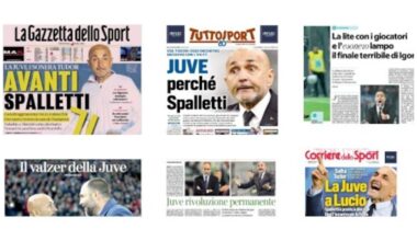 Juve, nuovo allenatore e pista Spalletti: la rassegna stampa