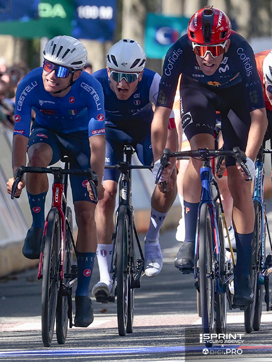 Campionati europei U23, Ardeche 2025, Hector Alvarez, Simone Gualdi in volata per il terzo posto