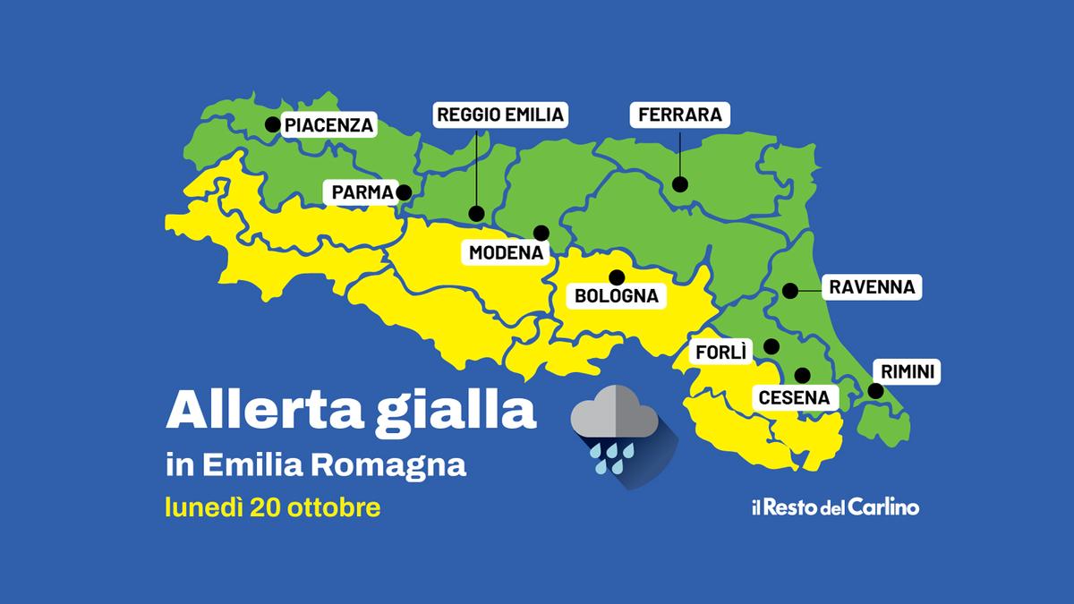 Allerta meteo in Emilia Romagna, piogge e venti forti: da quando e dove 