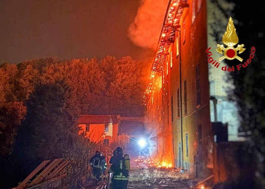 L'incendio al convento.