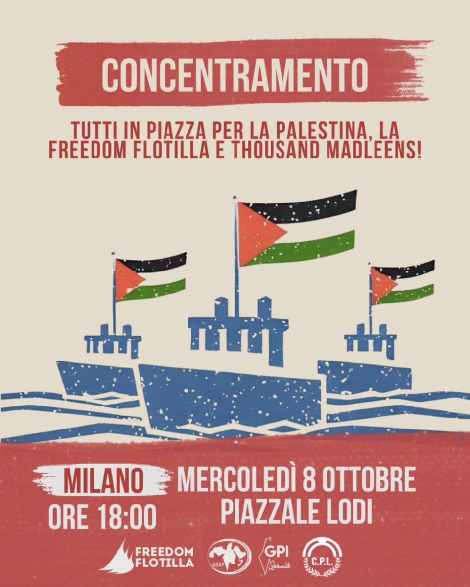 La locandina del corteo