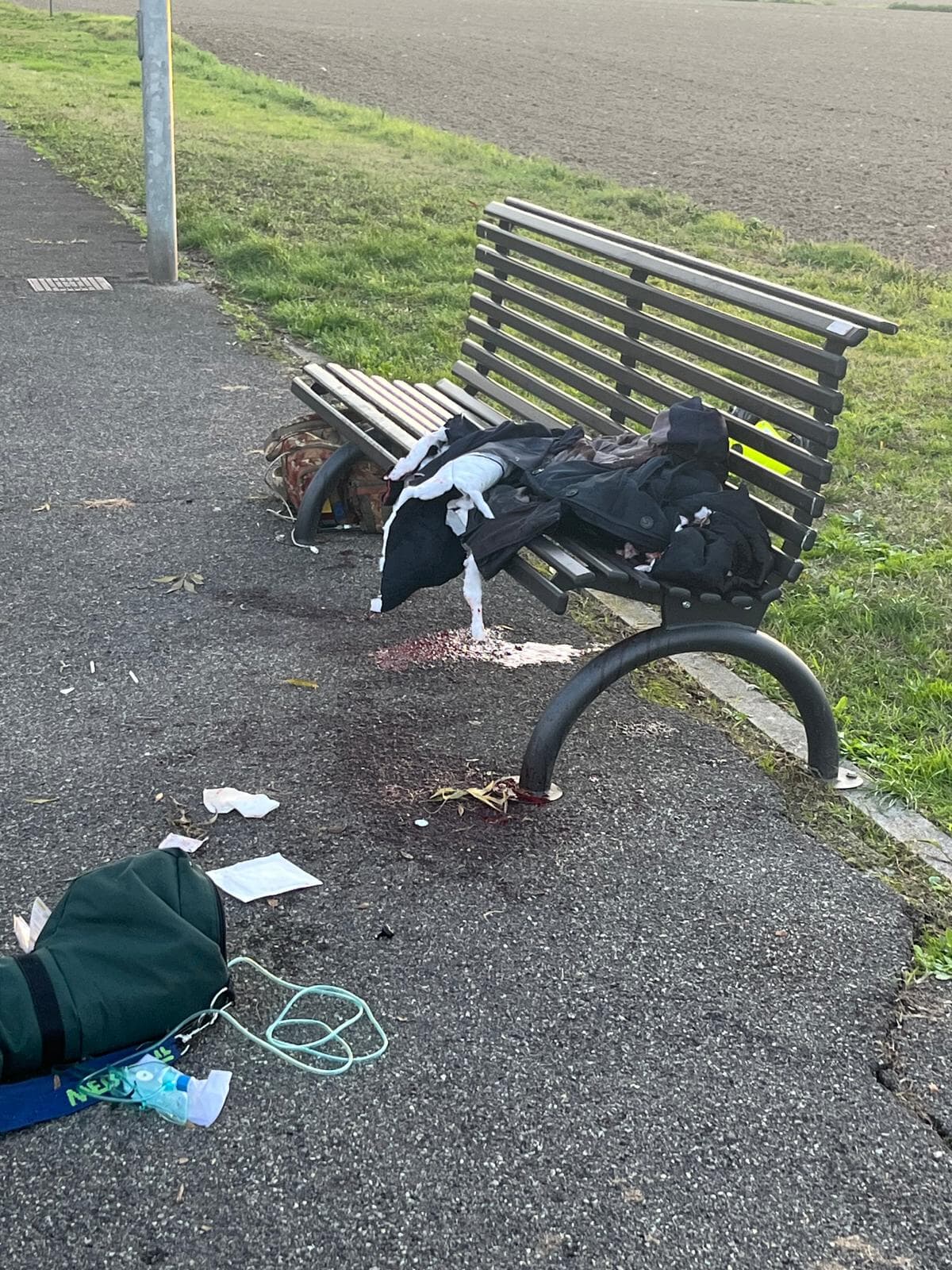 La scena dell'aggressione omicida La scena dell'aggressione omicida