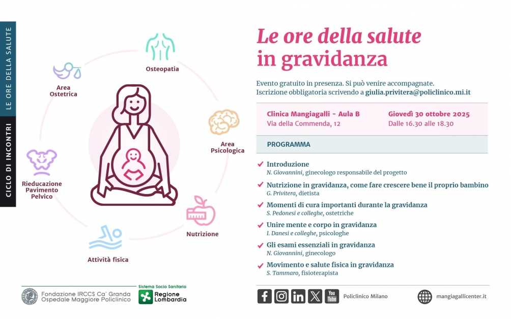 #NaturalmenteMamme [30.10] Le ore della salute in gravidanza. Incontro gratuito, in presenza | News
