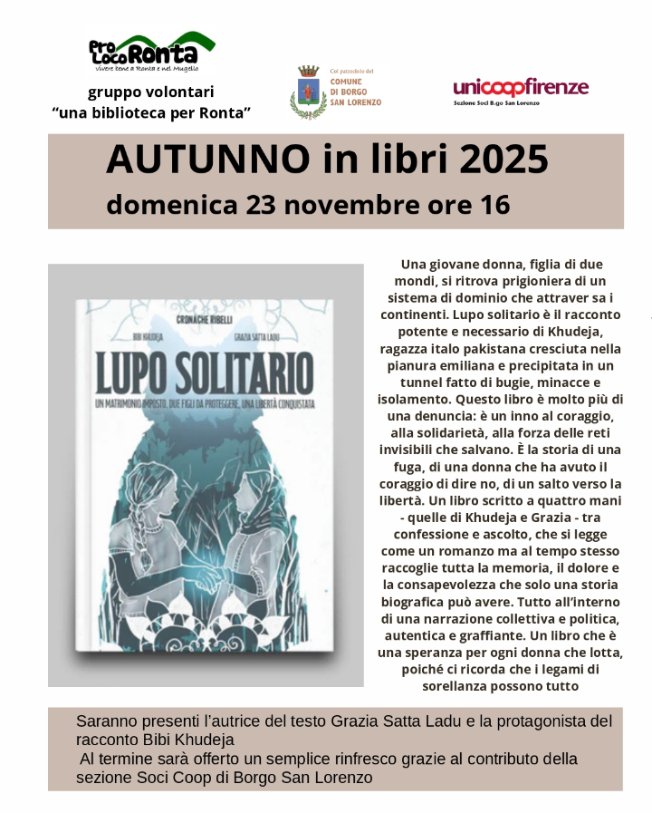 Lupo Solitario - Comune di Borgo San Lorenzo