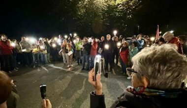 Luci per Gaza, in duecento per il flash mob davanti al Predabissi