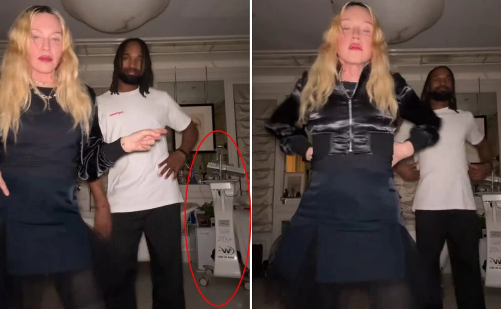 Madonna svela (per sbaglio) un misterioso dispositivo medico che tiene in bagno