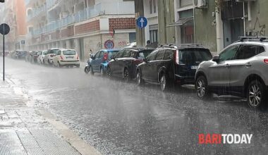 temporali e vento forte in arrivo su Bari e provincia