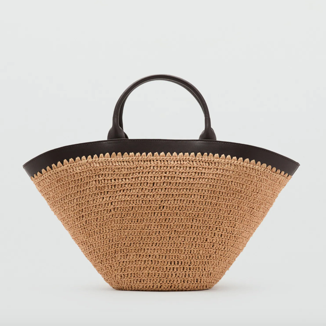 Borsa grande in fibra naturale, Mango borsa grande in fibra naturale, mango