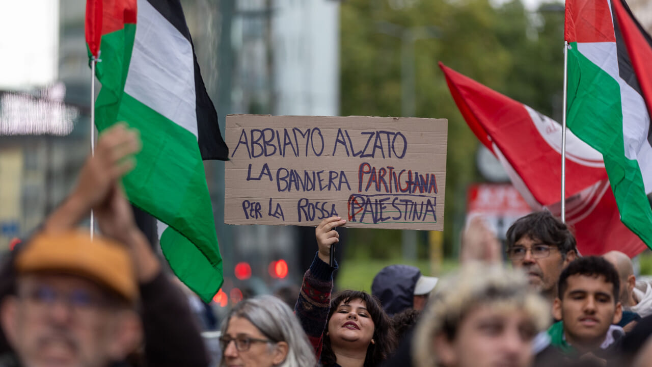 Milano, sciopero generale Cgil 3 ottobre 2025. Manifestazione da Porta Venezia a Città Studi al mattino