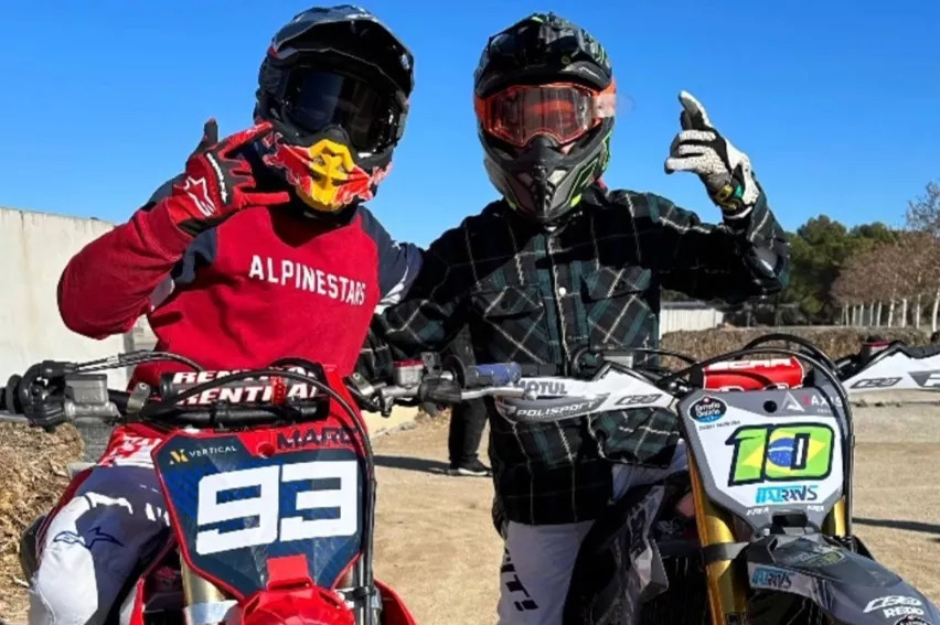 Marc Marquez e Diogo Moreira si allenano insieme