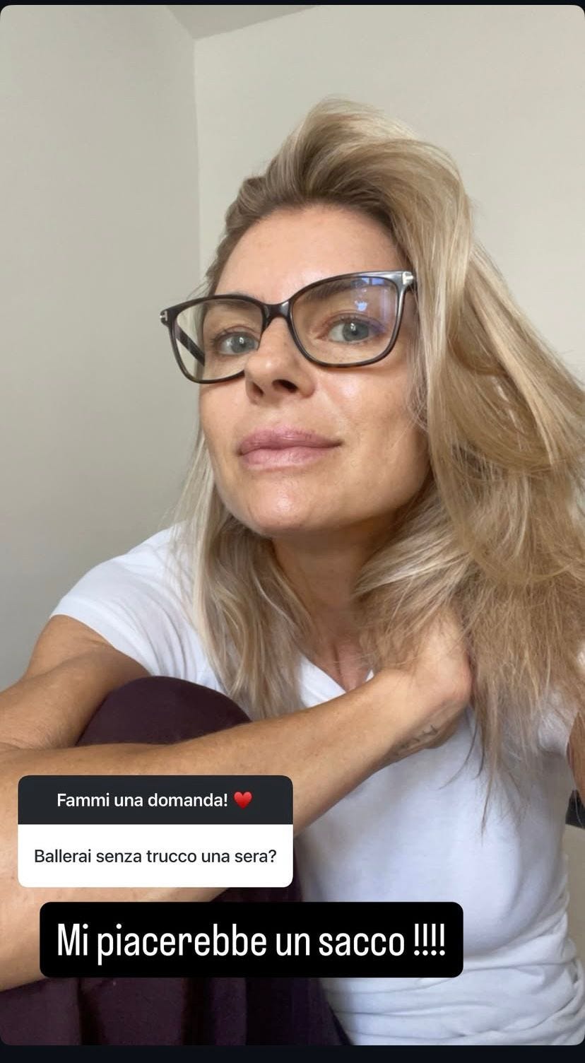 martina colombari struccata ballando con le stelle