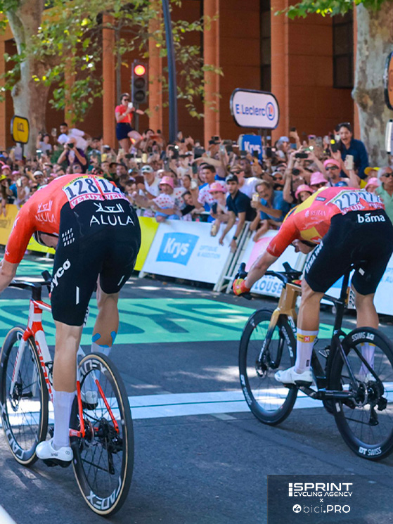 Nella tappa di Tolosa al Tour, i secondo posto dietro Abramhansen brucia parecchio