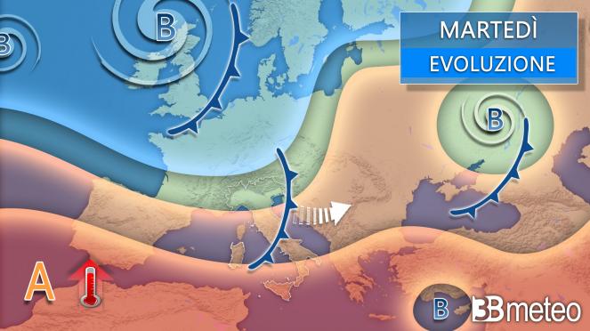 Meteo martedì