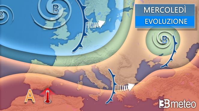 Meteo mercoledì