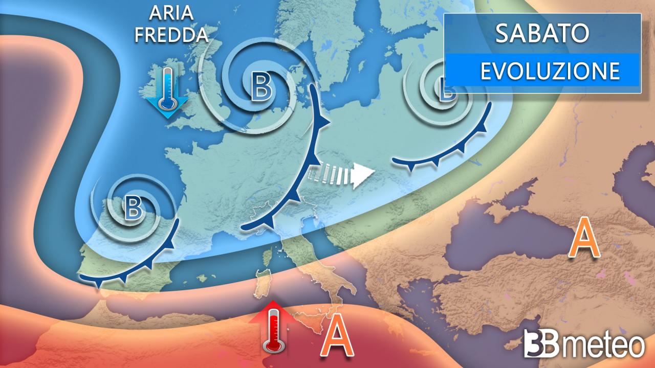 Meteo sabato