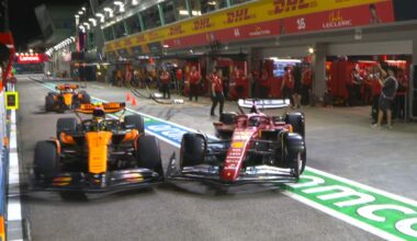 Norris-Leclerc, incidente ai box nelle Libere a Singapore 2025: FOTO e VIDEO