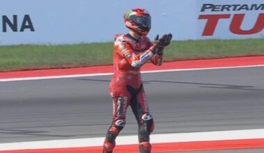 Bagnaia, caduta e ritiro nel GP di Indonesia a Mandalika. Video