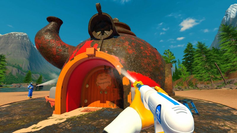 Immaginate PowerWash Simulator come un libro da colorare al contrario: i colori sono nascosti e dovete farli riemergere.