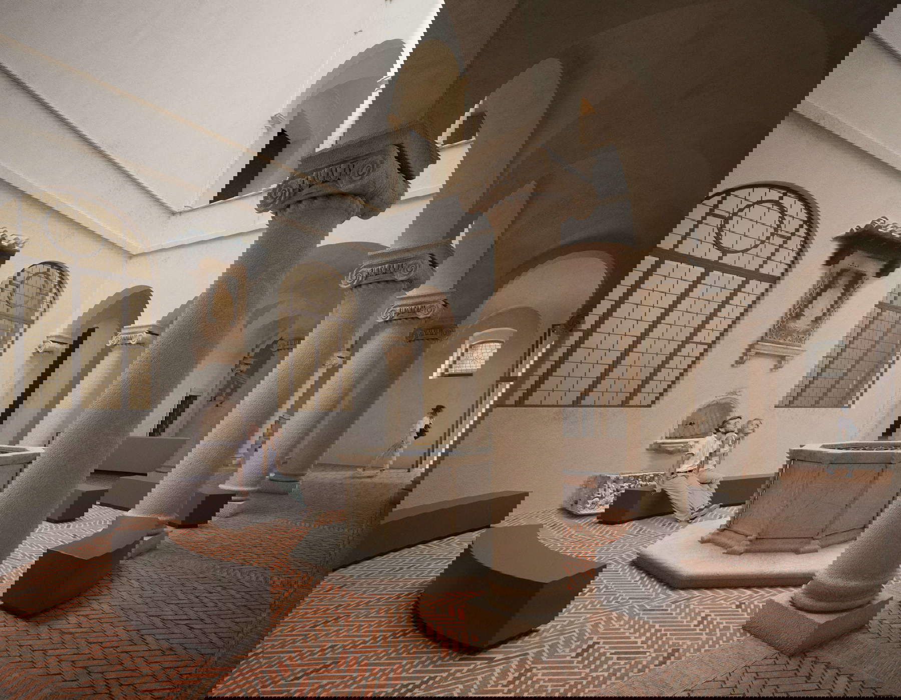 Rendering della corte