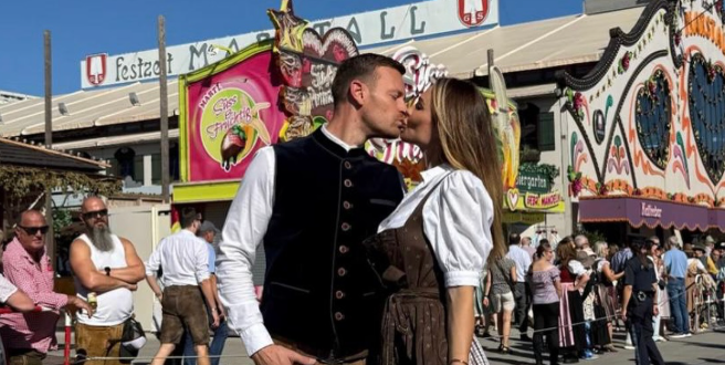 Ilary Blasi e Bastian Muller all'Oktoberfest: le foto