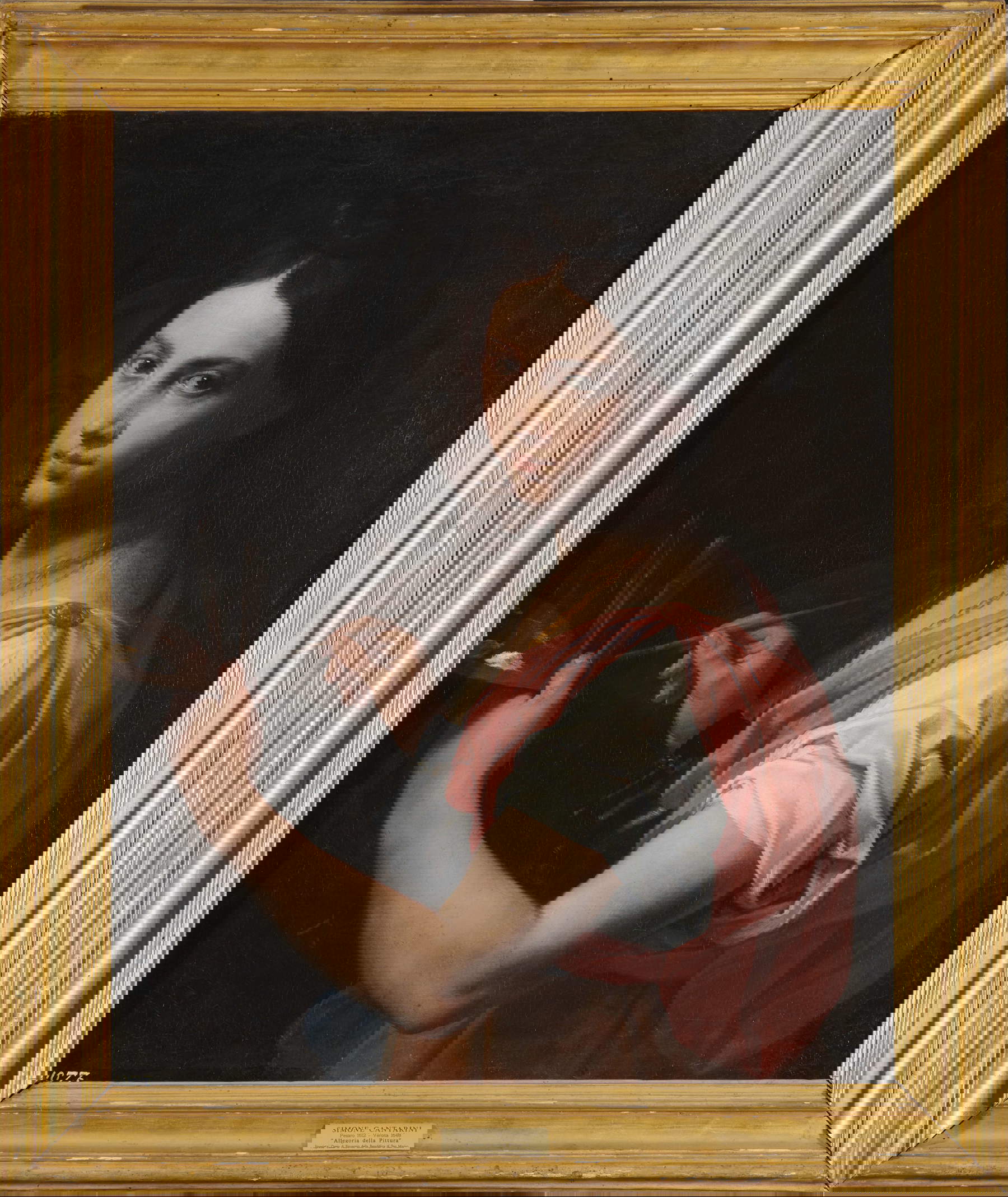 Simone Cantarini, Allegoria della pittura (1633-1635 circa; olio su tela, 78 × 52 cm; Città di San Marino, Museo di Stato)