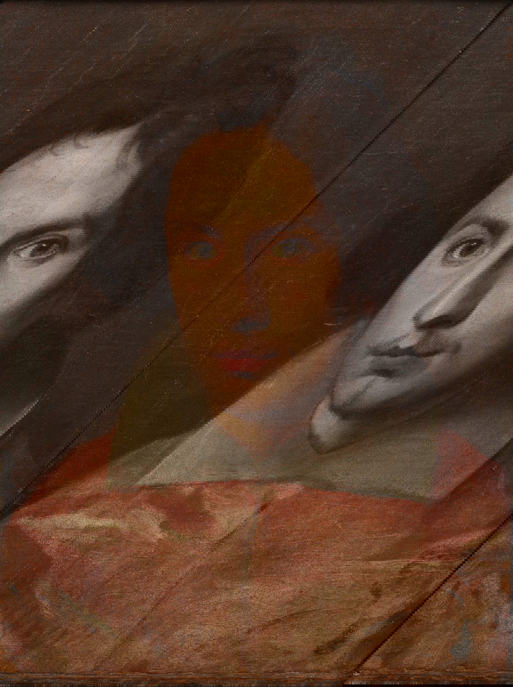 Simone Cantarini, Ritratto del cardinale Antonio Barberini junior (1631 circa; olio su carta incollata su tela, 48 × 36 cm; Roma, Gallerie Nazionali di Arte Antica, Palazzo Barberini, inv. 4685)