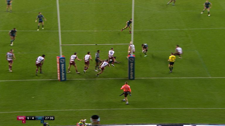 Robbie Mulhern Try riceve i guerrieri al gioco