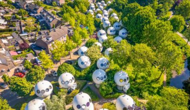 Famosissime case a sfera in Olanda